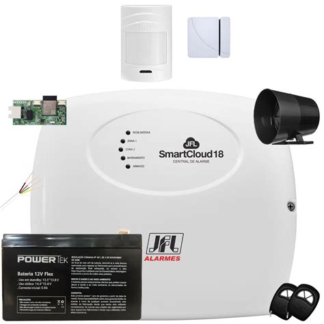 Kit Alarme Residencial Smartcloud Sensores Sem Fio Jfl