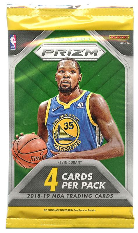 Nba Panini 2018 19 Prizm Basketball Trading Card Retail Pack 4 Cards