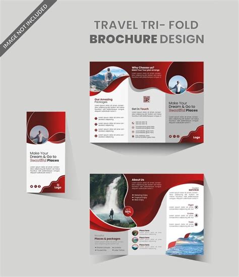 Premium Vector Travel Tri Fold Brochure Design For Your Agency