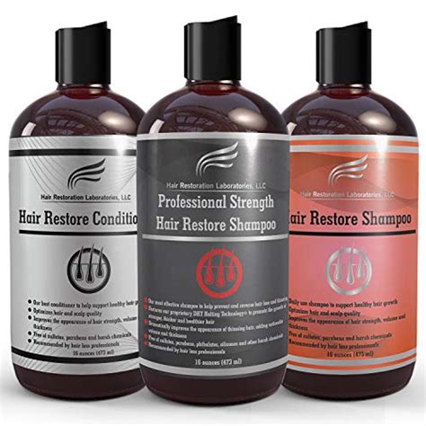 Hair Restoration Laboratories Hair Restore Shampoo Conditioner And Professional Strength