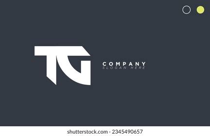 Tg Alphabet Letters Initials Monogram Logo Stock Vector Royalty Free