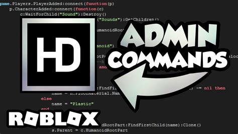 Roblox Studio Model How To Add Admin Commands Youtube