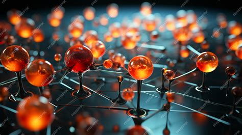 Premium Ai Image Atoms And Molecules Model Of Atoms Science Background