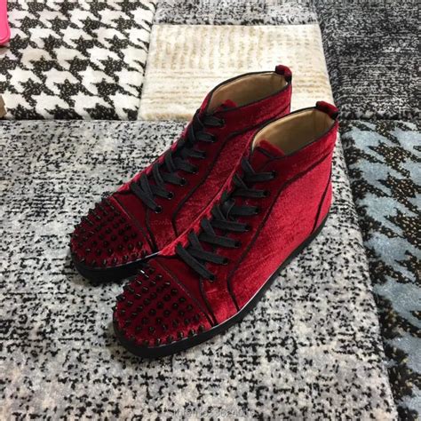 Clandgz Red Wine Leather Lace Up Men Rivets Front Fashion Party Red