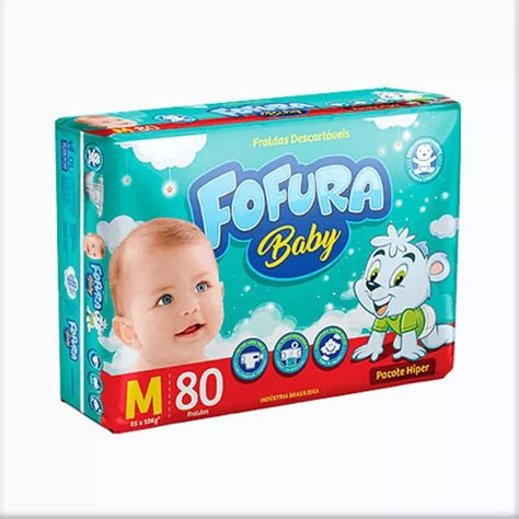 Fralda Descart Vel Hiper Fofura Baby Bracell M Unidades No Atacado