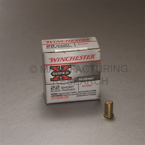 22 Short Blanks Black Powder Winchester Qty 50 Manufacturing Research