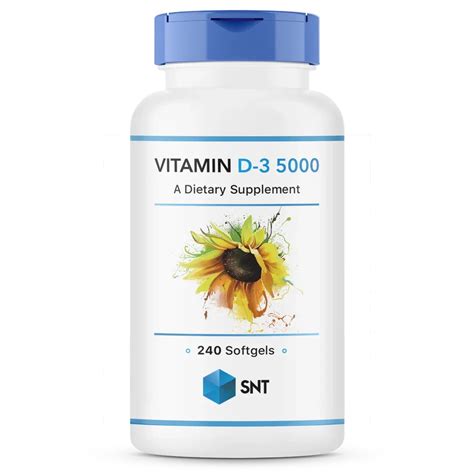 SNT Vitamin D3 5000 240 softgels по цене от производителя