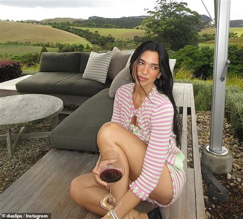 Dua Lipa Puts On A Leggy Display In A Nude Corseted Bodysuit As She Kicks Off Her New Zealand
