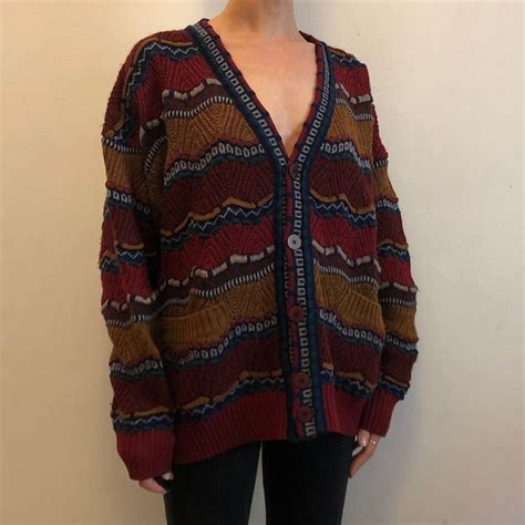 S Missoni Zig Zag Multi Fall Colors Amazing Wool Cardigan Wild Style