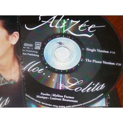 Moi Lolita By Alizée Cds With Bruno30 Ref117725078