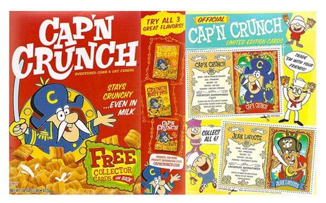 New Wal Mart Retro Quaker Cap N Crunch Cereal Box Boxes Crunch Cereal Capn Crunch Cereal