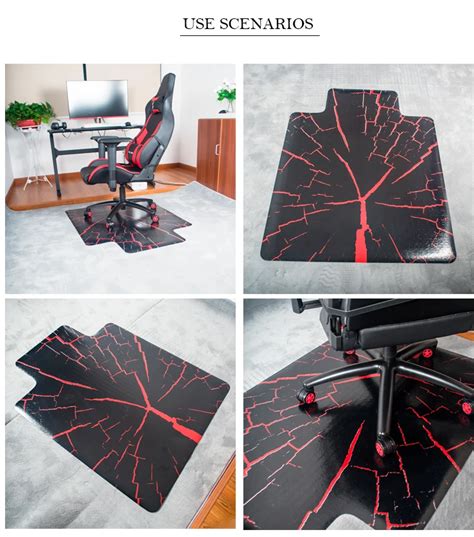 Custom Printed Gaming Chair Mats Pvc Plastic 36*48 Inch Desk Floor Mat ...