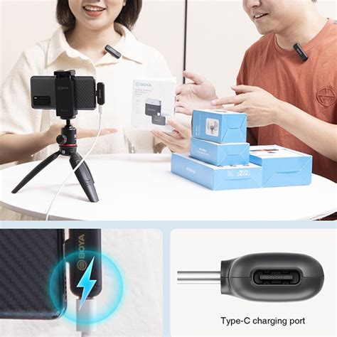 Boya BY-WM3T2-D1 True-Wireless Microphone (2.4 GHz)