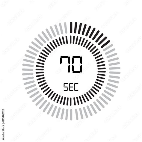 The Seconds Icon Digital Timer Clock And Watch Timer Countdown