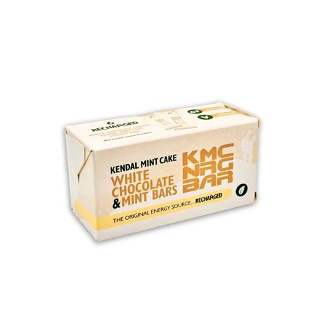 Kmc Nrg Bar White Chocolate Coated Kendal Mint Cake 50g Exclusive