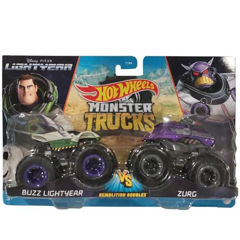 Hot Wheels Monster Trucks Demolition Doubles Buzz Lightyear Vs Zurg Fyj Hhm Ready Stock