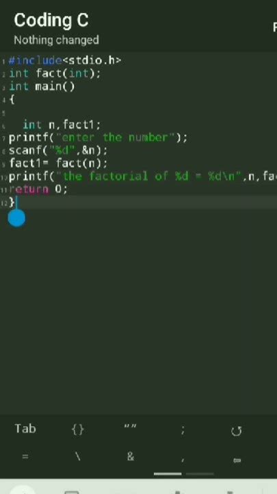 Find Factorial Number Using Recursion In C Shorts Youtubeshorts Shortsvideo Codewithharry