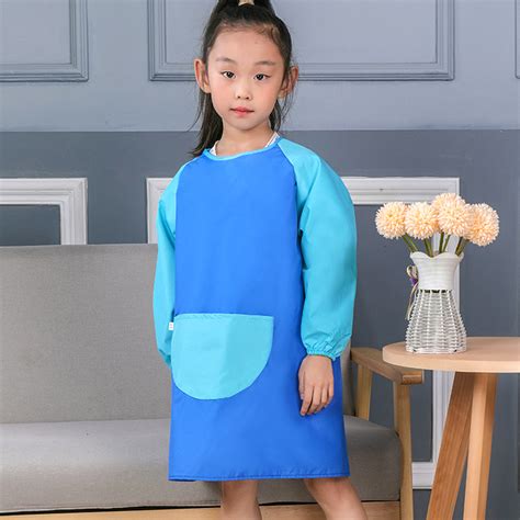 New design kids style long sleeve smocks HFCMA009