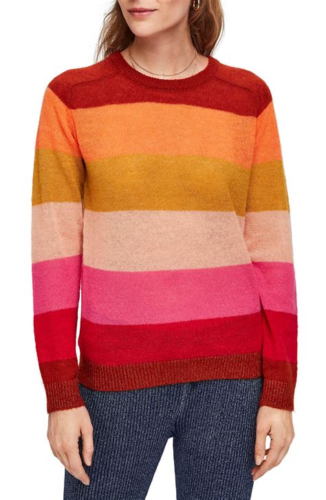 Scotch And Soda Colorful Stripe Pullover In Combo R Pink Lyst