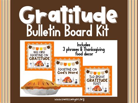 Gratitude Bulletin Board Kit Thanksgiving Bulletin Board Kit Etsy