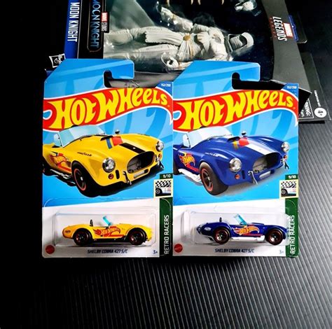 Hot Wheels Shelby Cobra S C Yellow Blue Hotwheels Retro Racers Hobbies Toys