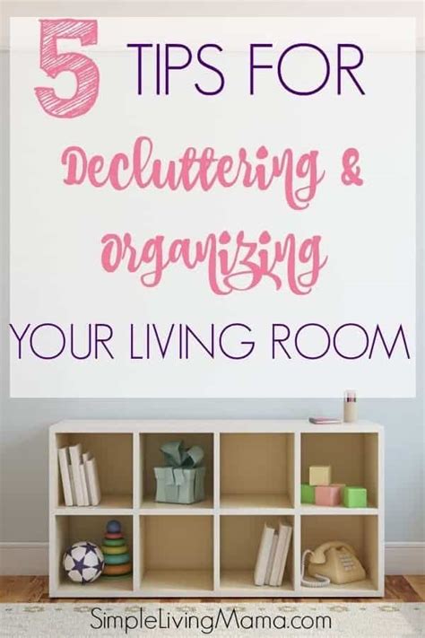 5-tips-for-decluttering-living-room - Simple Living Mama