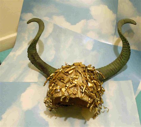 Helmet Ram Horns And Gold Handcrafted By Warren Caton Rea Flickr