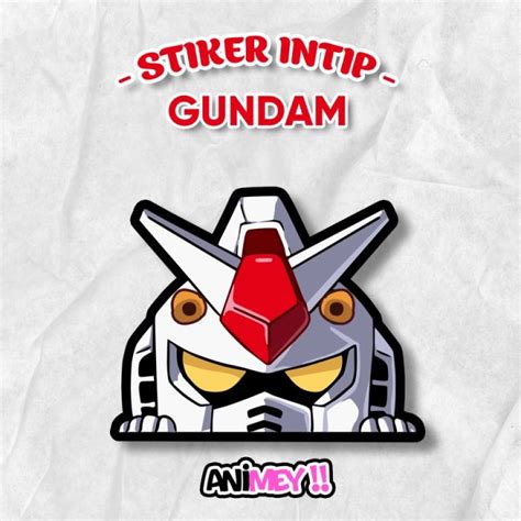 Stiker Intip Gundam Rx Anime Sticker Waterproof Lazada Indonesia