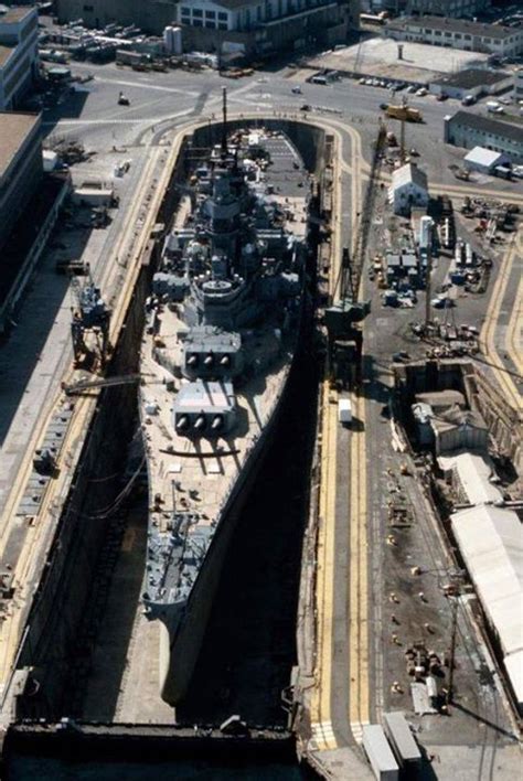 An Aerial View Of Battleship Uss Iowa War History Online