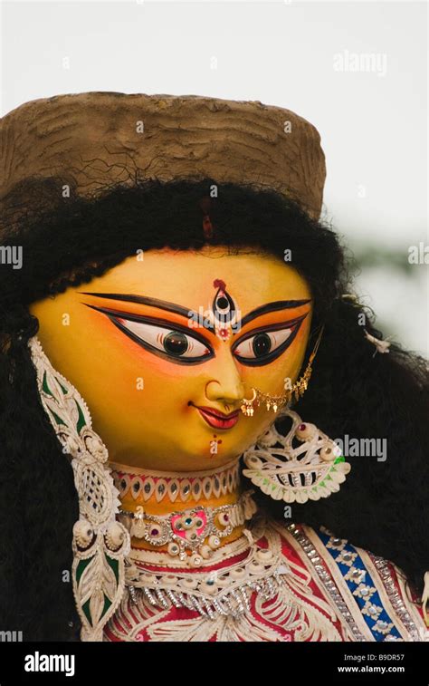 Statue Of Goddess Durga Kolkata West Bengal India Stock Photo Alamy