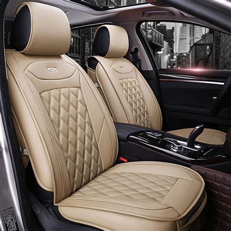 Luxury PU Leather Car Seat Covers For Nissan Qashqai March Teana Tiida