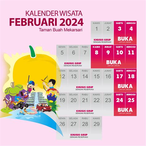 Jadwal Wisata Februari 2024 Mekarsari Taman Buah