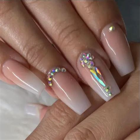 Top 11 Ombre Nail Designs With Rhinestones You Cant Miss In 2024 2024