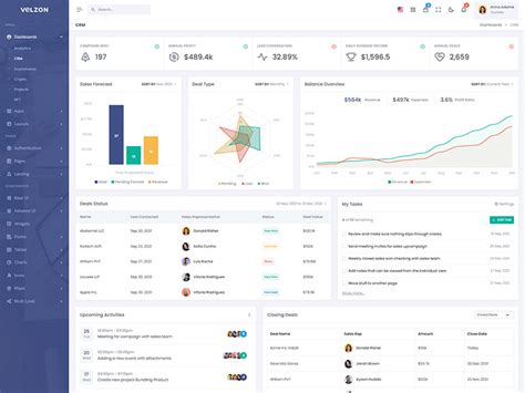 Vertical Velzon Admin And Dashboard Template