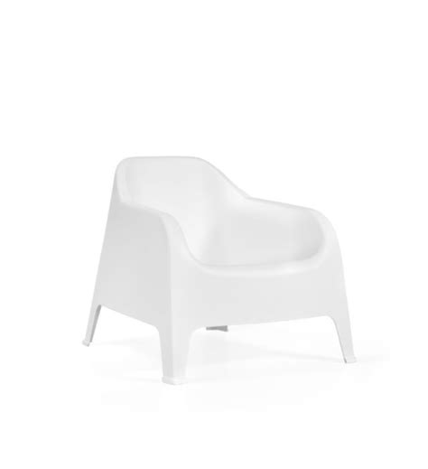 Fauteuil De Jardin Baya 81x80x74cm Blanc Mr Bricolage