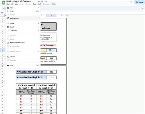 Diablo Glyph Xp Calculator Tool Icy Veins