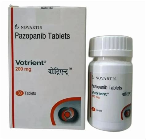 Votrient Tablets Pazopanib 200mg 400mg Glaxo Packaging Size