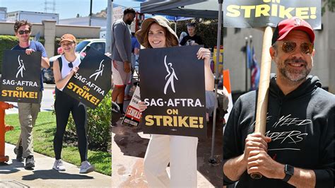 Celebrities React To Sag Actors Strike Margot Robbie Emily Blunt