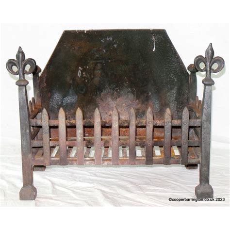 At Auction Antique Cast Iron Fire Basket