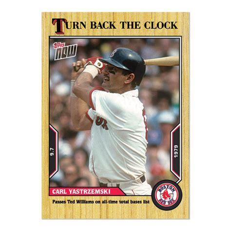 Carl Yastrzemski Mlb Topps Now Turn Back The Clock Card