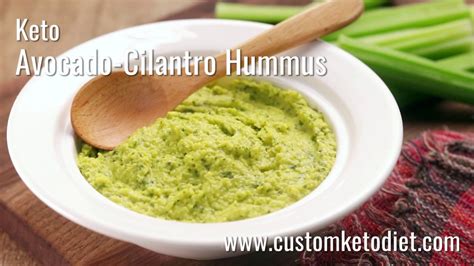 Keto Avocado Cilantro Hummus Recipe Youtube