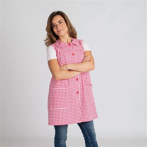 BATA MUJER S MANGA VICHY BAMBULA ADULTO Uniformes Y Ropa De Trabajo