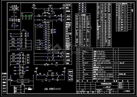 某工程5台高压环网柜电气图cad高压电气原理图土木在线