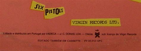 God Save The Sex Pistols Never Mind The Bollocks Portugal