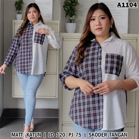 Jual Union Atasan Wanita Jumbo Xxxl Blouse Jumbo Wanita Atasan