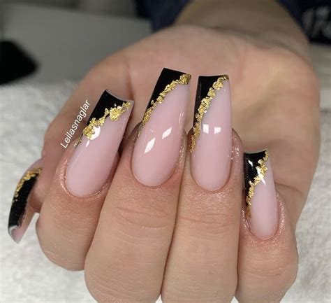 Pin By Eden Isabel Prds On Simply Cute Nails Nail Care Gold Acrylic