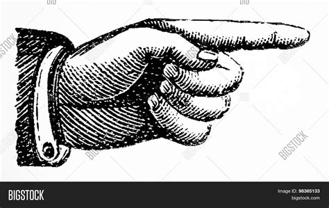 Point Right Hand Drawn Image & Photo (Free Trial) | Bigstock