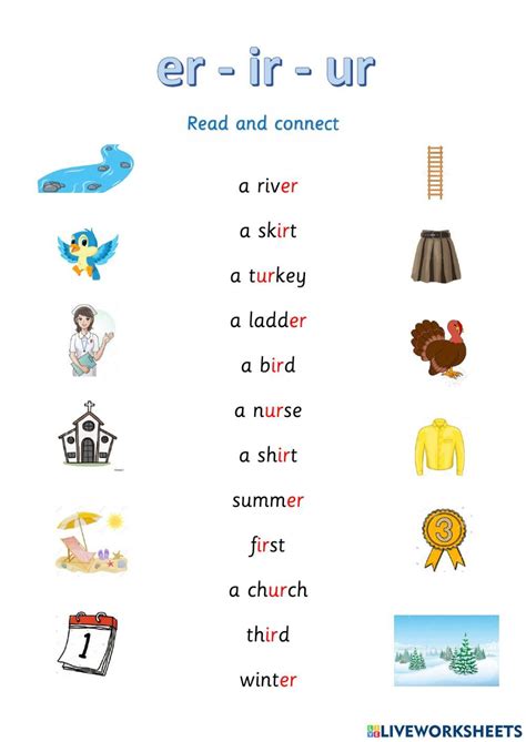 Er Ir Ur Worksheet Phonics Alphabet Worksheets Worksheets