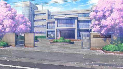 Anime High School Background