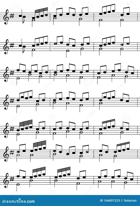 Musical Notation Cartoon Vector | CartoonDealer.com #166897223